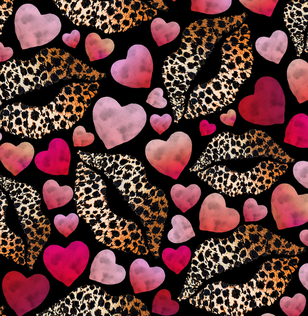 Leopard Heart Lips