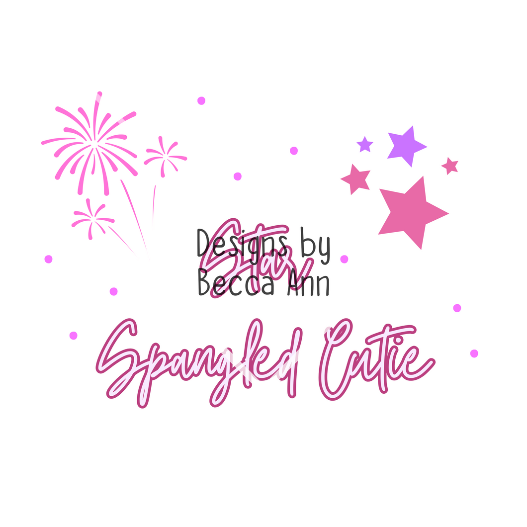 Star Spangled Pink PNG File