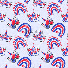 Load image into Gallery viewer, Patriotic Unicorn Seamless File
