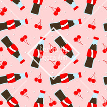 Load image into Gallery viewer, Bottles and cherries Seamless File
