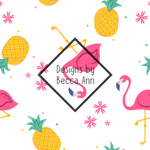 Flamingos and Pineapples Seamless File