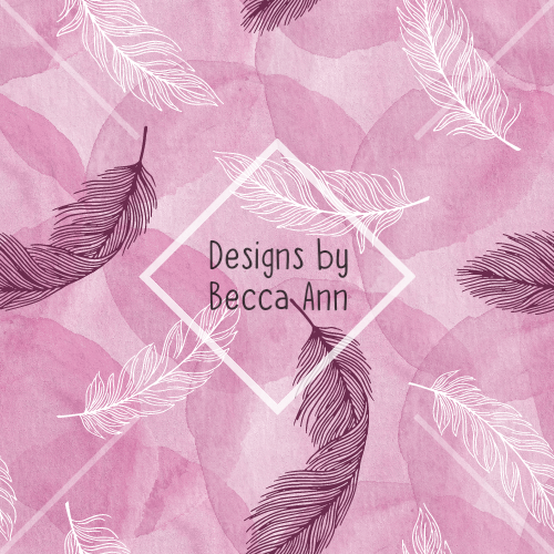 Feathers on Pink Seamless File