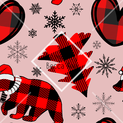Red Plaid Christmas Seamless File