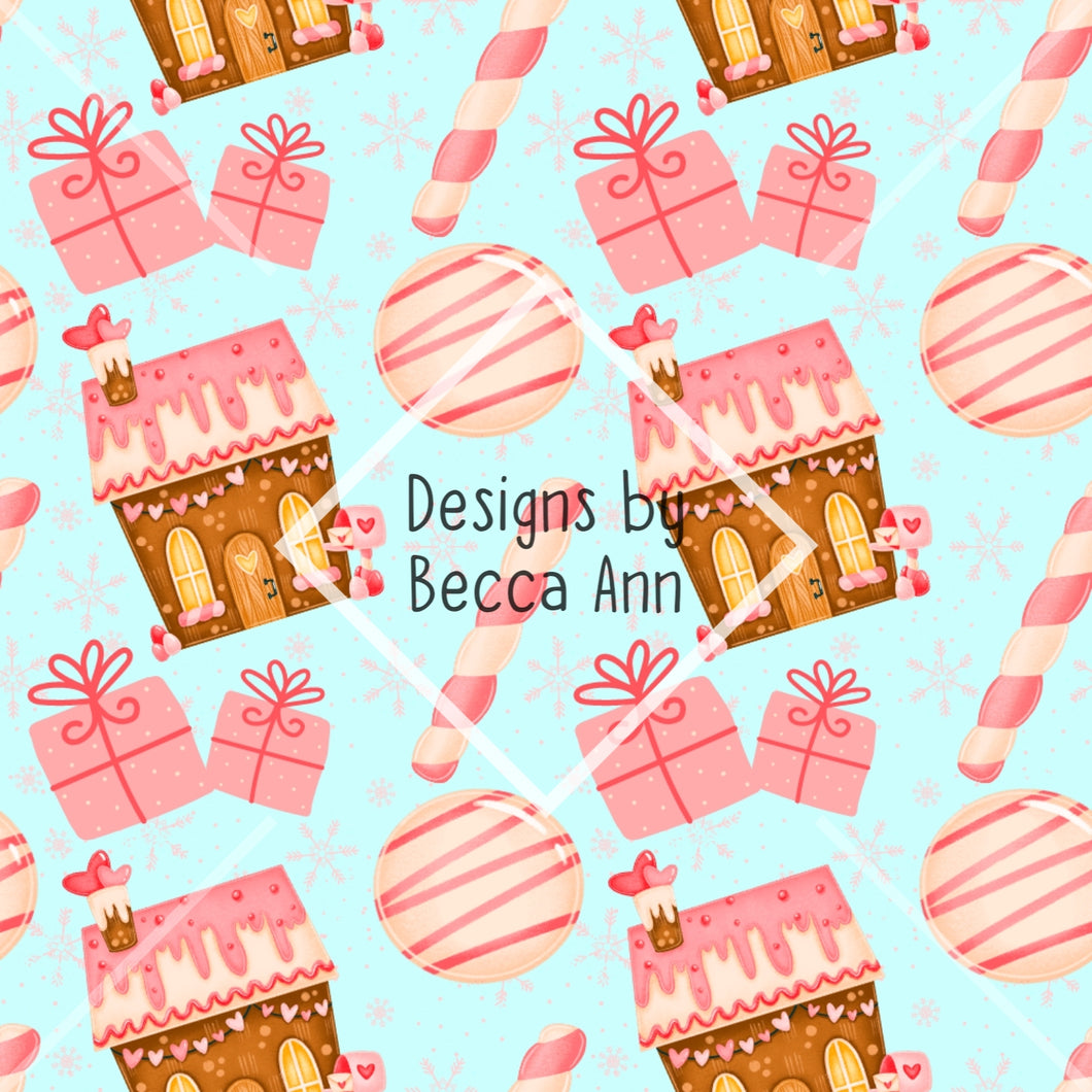 Pastel Candy Christmas Seamless File