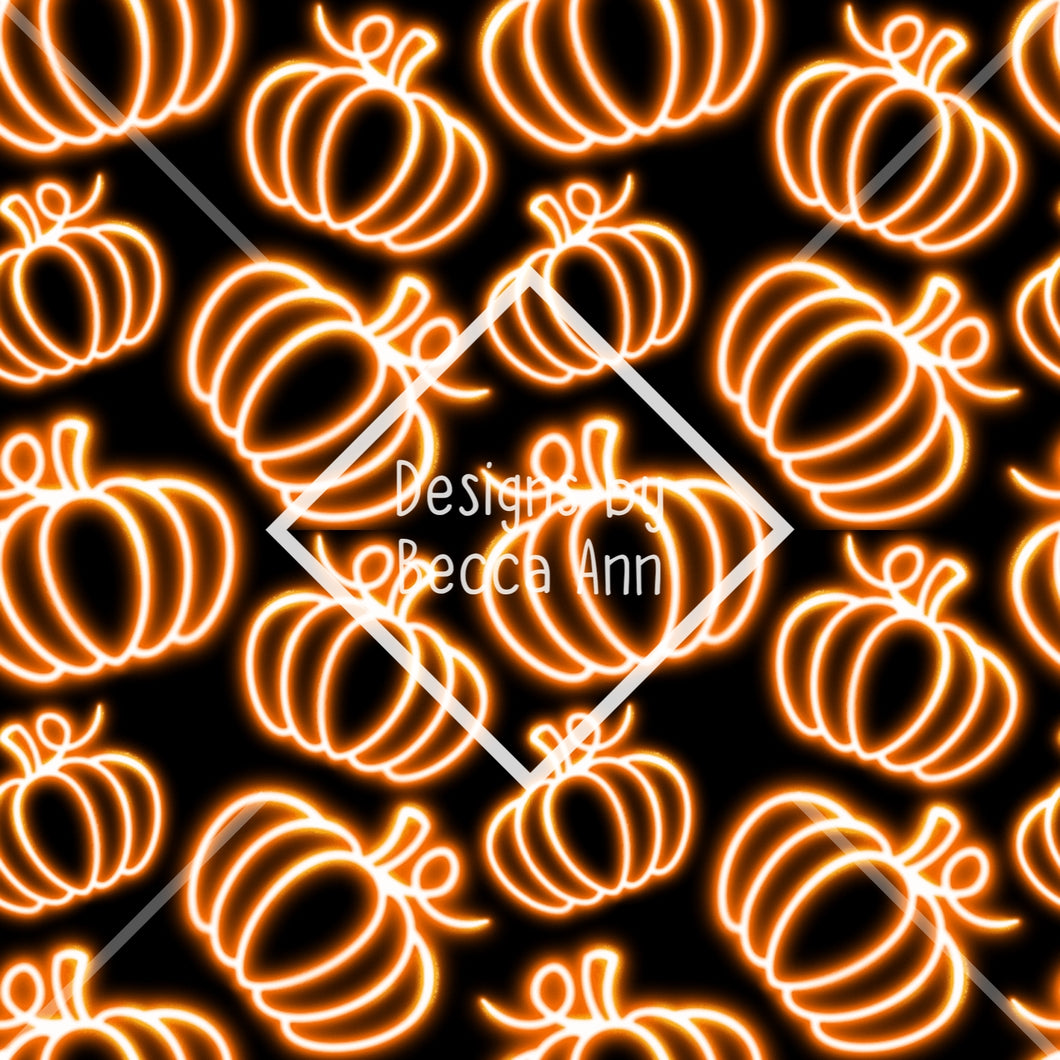 Neon Pumpkins Seamless File