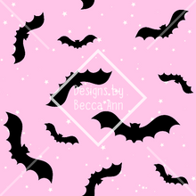 Load image into Gallery viewer, Silhouette Bats Seamless File
