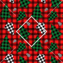 Load image into Gallery viewer, Plaid Christmas Tree Seamless File
