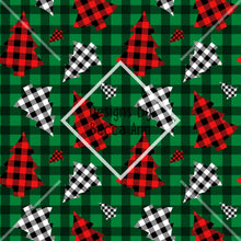 Load image into Gallery viewer, Plaid Christmas Tree Seamless File
