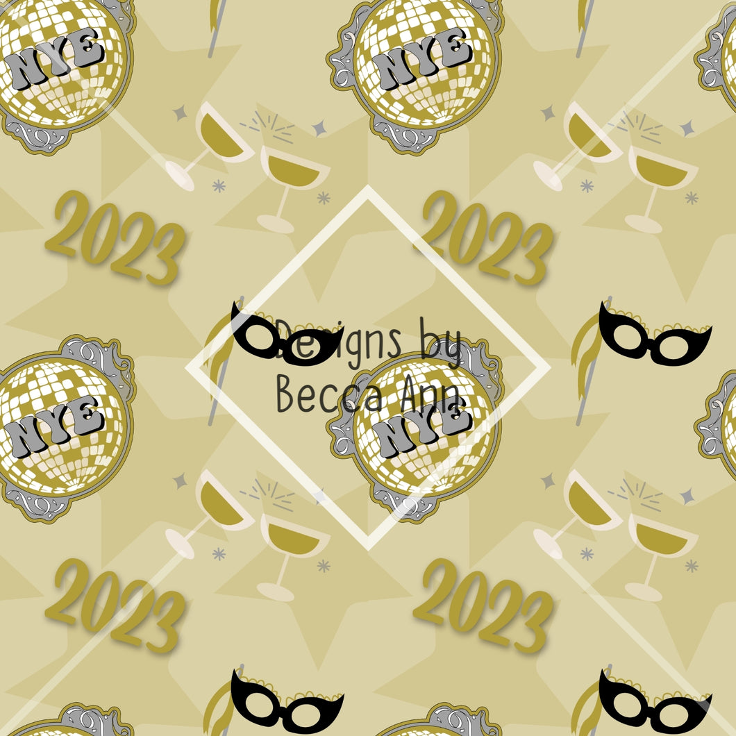 Gold New Year Seamless File
