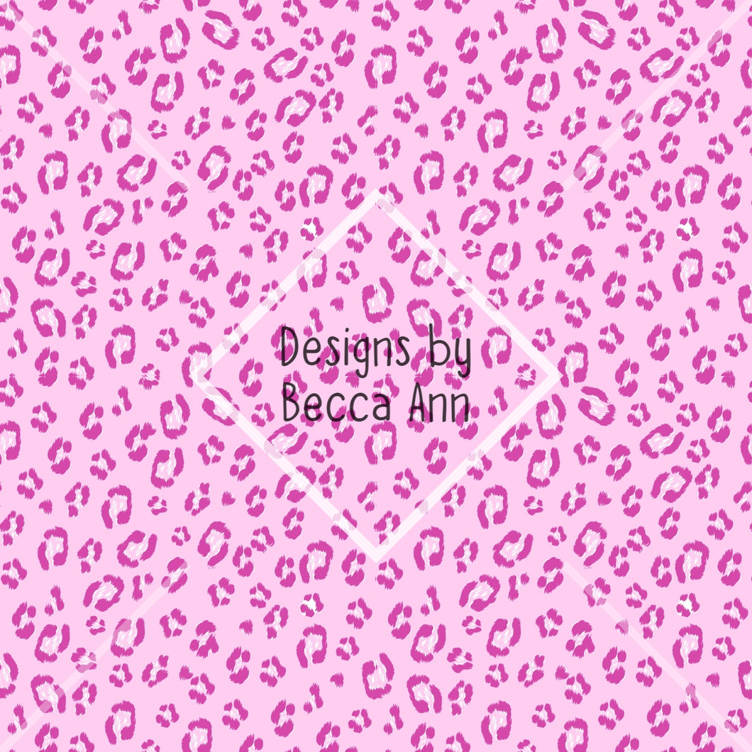 Pink and White Leopard Seamless File