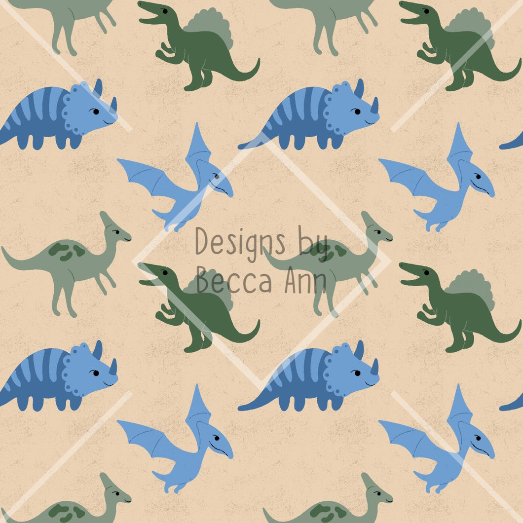 Blue Dino Seamless File