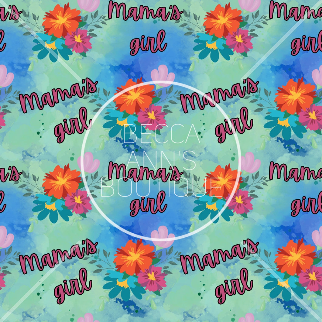 Mom/dad's girl floral Seamless File