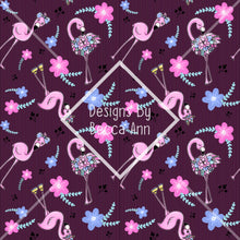 Load image into Gallery viewer, Floral Flamingo Seamless File
