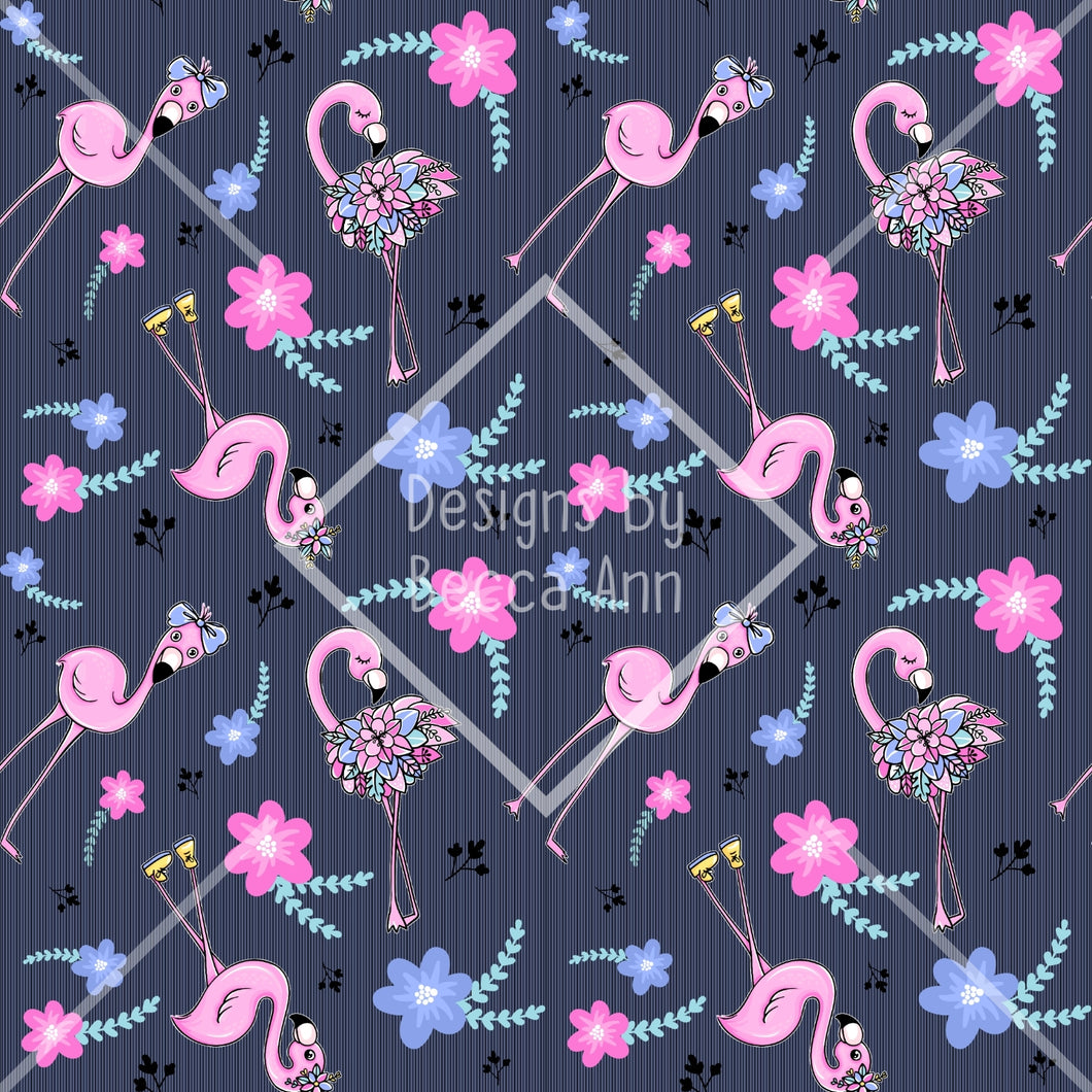 Floral Flamingo Seamless File