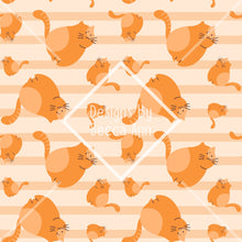 Load image into Gallery viewer, Orange Fat Cat Seamless File
