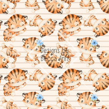 Load image into Gallery viewer, Floral Tiger Seamless File
