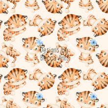Load image into Gallery viewer, Floral Tiger Seamless File
