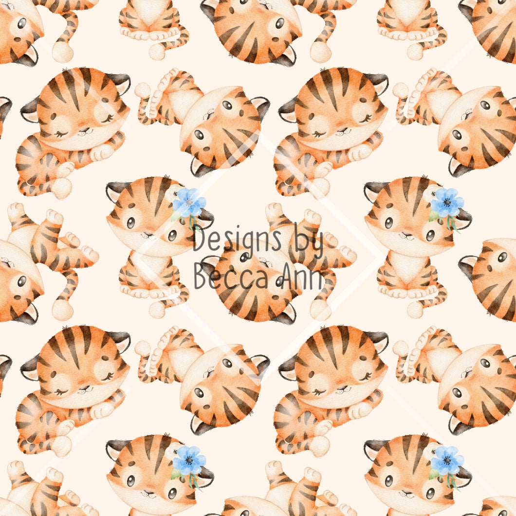 Floral Tiger Seamless File