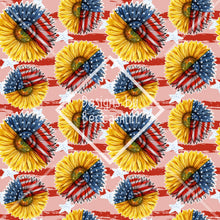 Load image into Gallery viewer, Patriotic Sunflowers Seamless File
